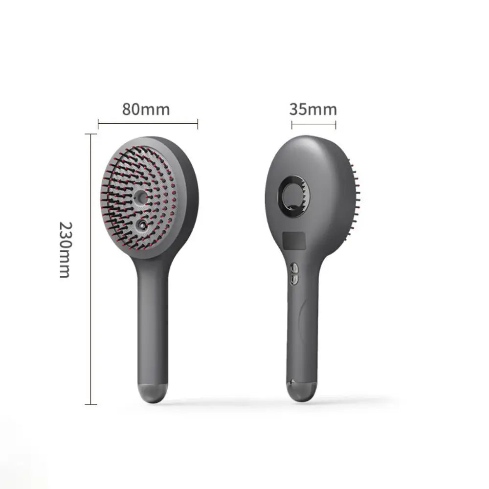 High Frequency Vibration 2-in-1 Styling Brush Hair Follicle Massage Smooth Electric Massage Spray Comb 650nm Red Light