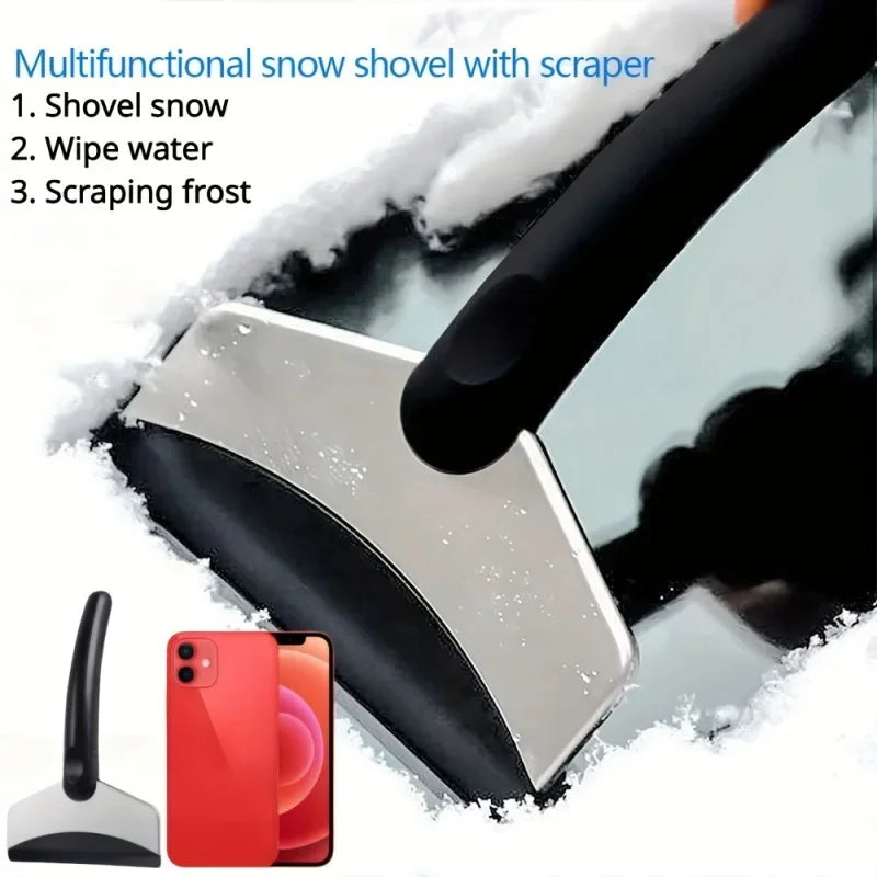 2Pcs Durable Car Snow Shovel Car Windshield Snow Removal Scraper Ice Shovel Window Cleaning Tool for All Car Accessories Removal