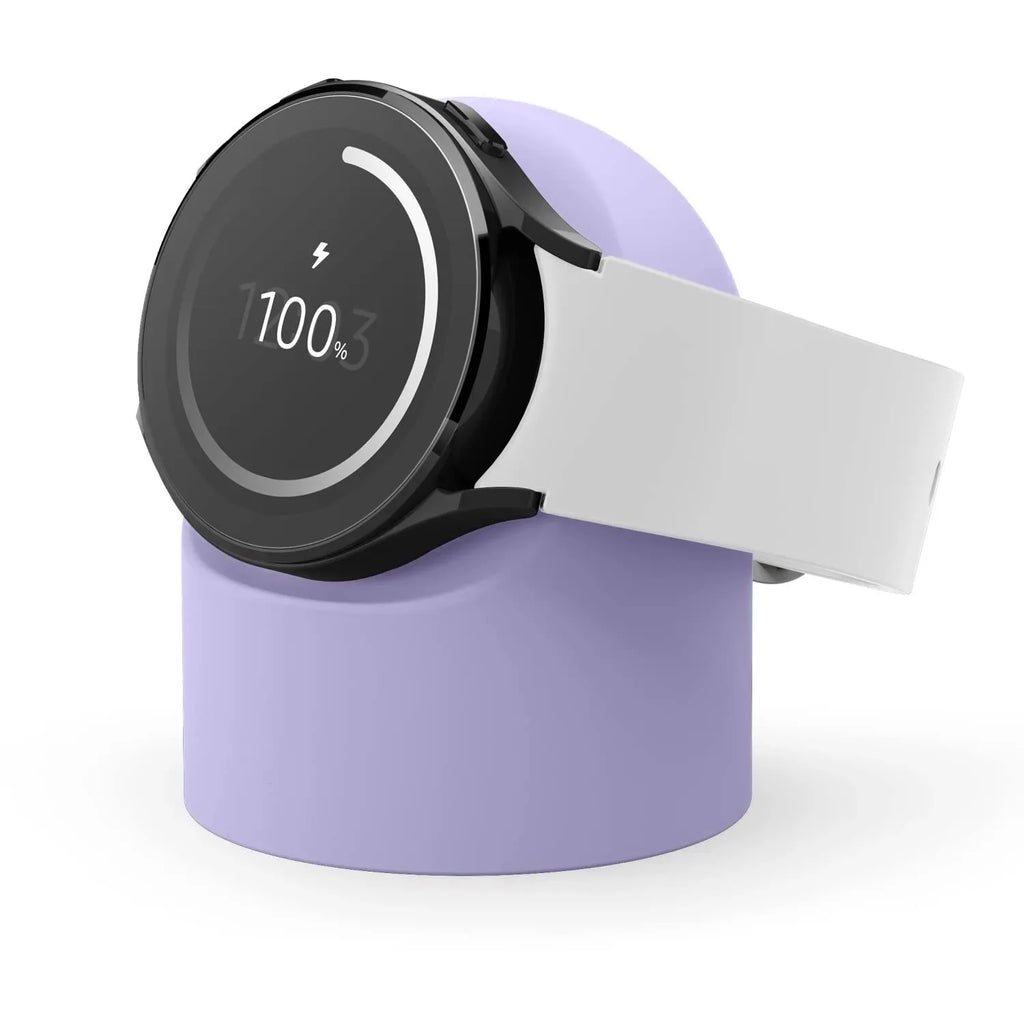 Compatible with For Samsung Galaxy Watch 7 4 3 6 5 Charger Stand 40 44 46mmGalaxy Watch3 4 6 5 Pro 7 Charger silicone Stand 45mm