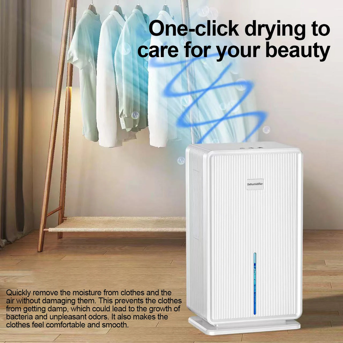 HOMEFISH Electric Air Dehumidifier Compressor For Bathroom Basement Air Dryer For Indoor Moisture Absorber Machine EU/US
