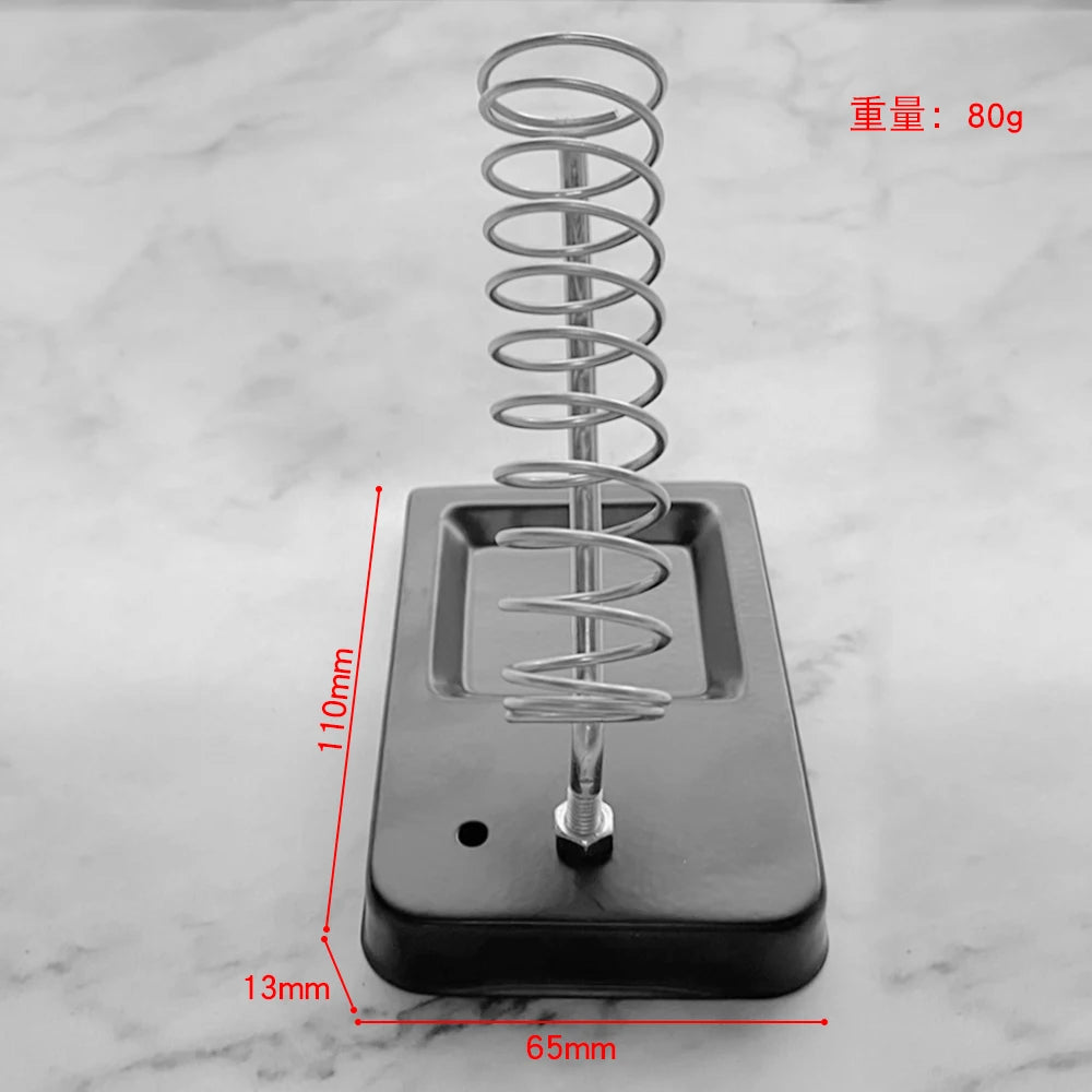 Soldering Iron Stand Portable Holder Soldering Tin Stand with Welding Cleaning Sponge Electric Soldering Iron Accessories