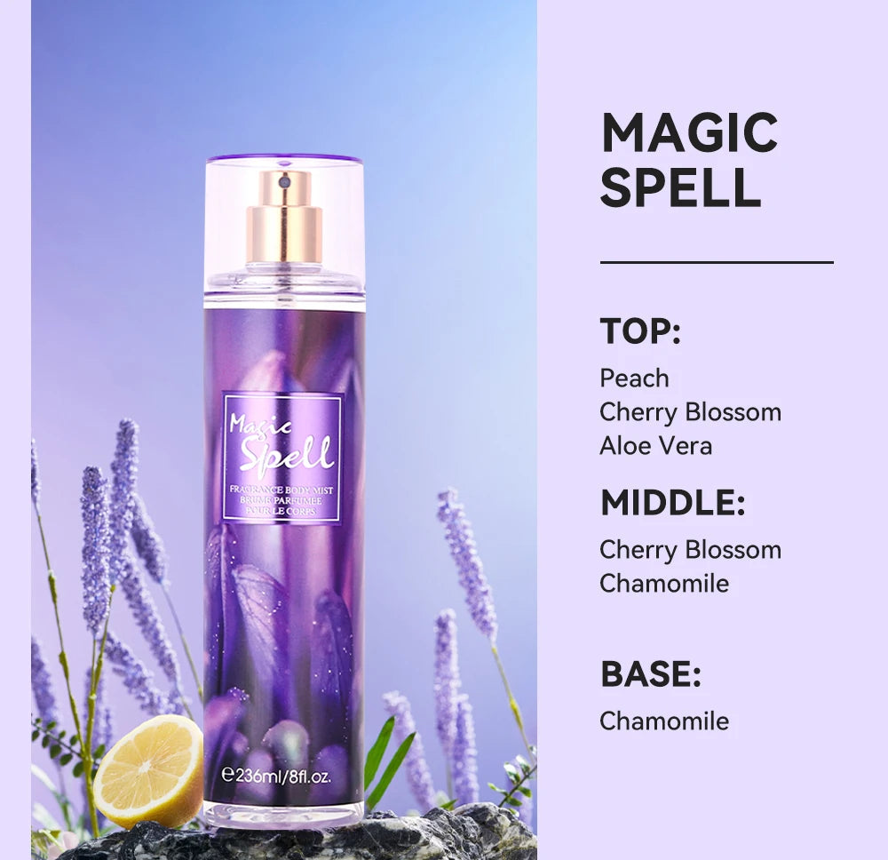 8 Fl.oz/236ml Hair & Body Mist for Women, Floral Fragrance Mist, Fresh Body Spray, Long-Lasting Perfume, Perfect for Daily Use