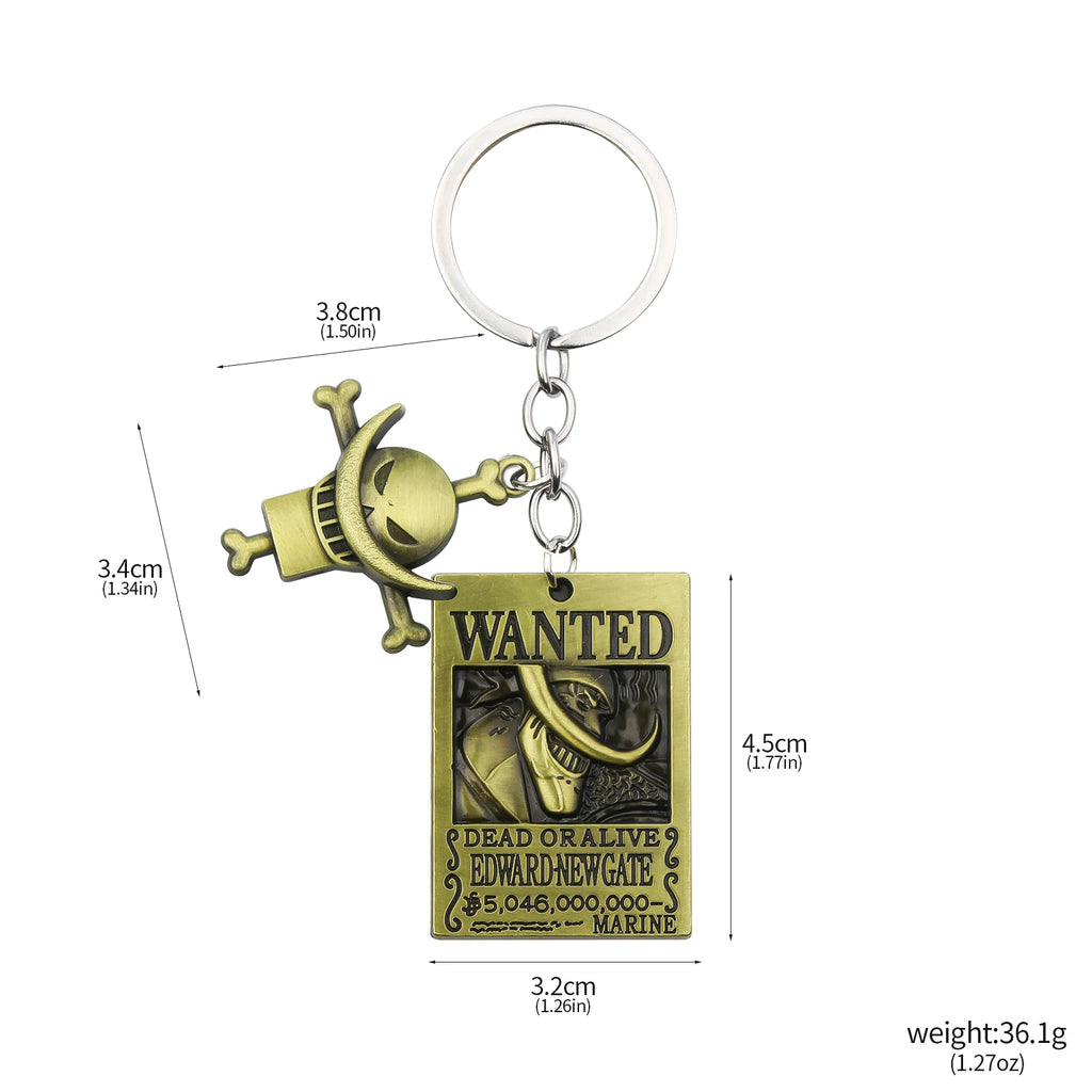 One Piece Luffy Straw Hat Keychain Rotatable Zoro Skull Metal Pendant Role-Playing Decorative Accessories Fan Jewelry Gift