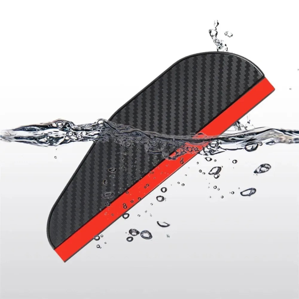4/2PCS Car Rearview Mirror Rain Eyebrow Carbon Fiber Rain Shield Sun Shade Clear Vision Protector for Auto Mirror Accessories