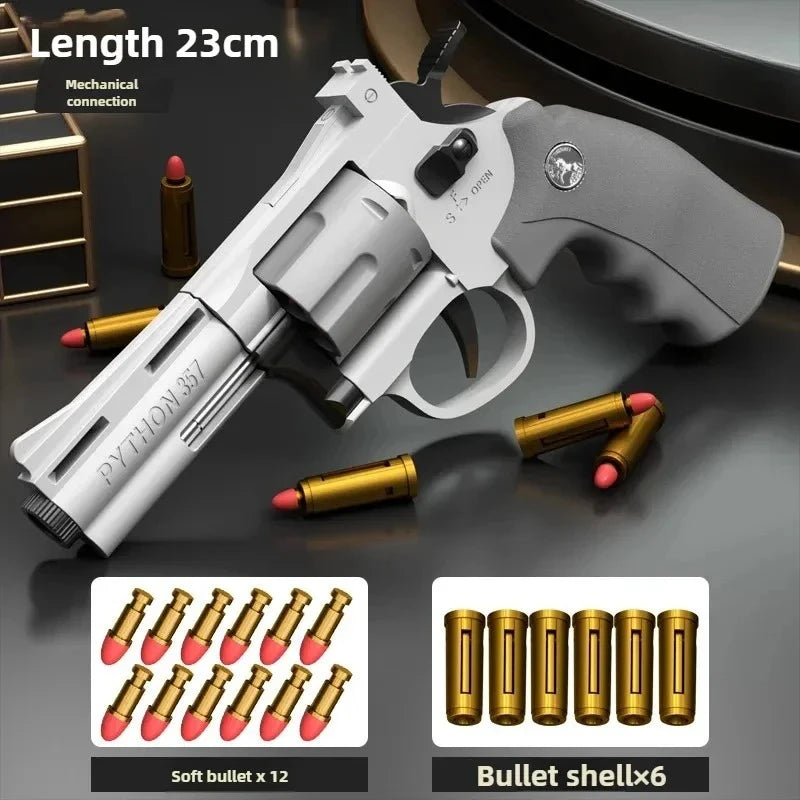 Continuous Firing Soft Dart Bullet Toy Gun ZP5 357 Revolver Launcher Pistol CS Outdoor Battle Game for Kids Adults Play