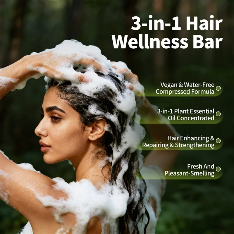 Usman Grass Shampoo Soap Scalp Strengthen Care Spray Hair Nourishing Serum Oil Fluffy Soothing Scalp Itching Repair Hair Root