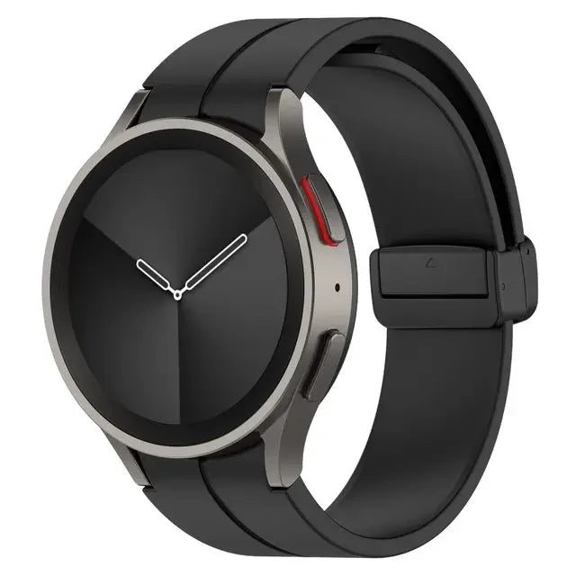Original Silicone Band for Samsung Galaxy Watch 6 5 4 Classic Strap 47mm 43mm 44mm 40mm Magnetic Buckle Galaxy Watch 5 Pro 45mm
