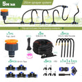 8mm pipe universal watering nozzle - automatic flower watering device with adjustable spray head for watering, irrigation-30M