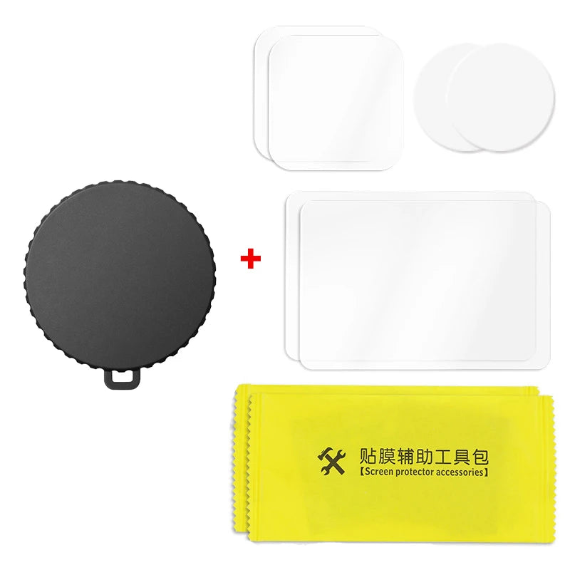 Silicone Camera Lens Dust Cover For DJI OSMO Action 6 4 5 Pro Tempered Film Protection Storage Bag For Action 5 4 6 Accessory