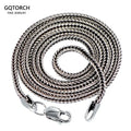 Real Pure 925 Sterling Silver Necklace Chain Women And Men Vintage Foxtail 1.6mm Retro Solid Thai Silver Italy Fine Jewelry