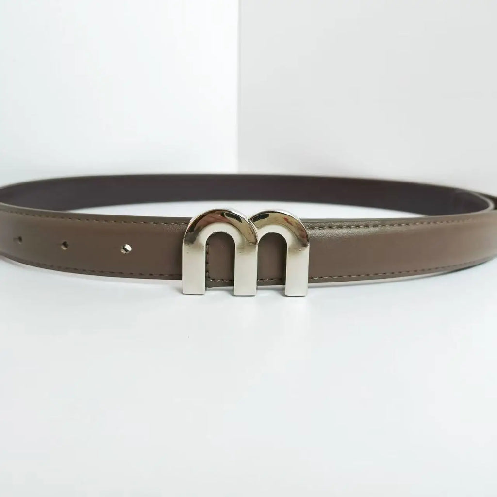 Women's Belt M. High-Quality Silver Buckle Is Best Paired With Dress Jeans Women's Belts