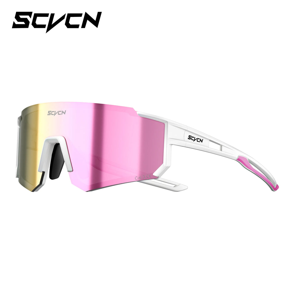 SCVCN New Outdoor Sport Cycling Sunglasses MTB Bike Cycling Hiking Eyewear Running Ultralight Men Women Pickleball UV400 Glasses