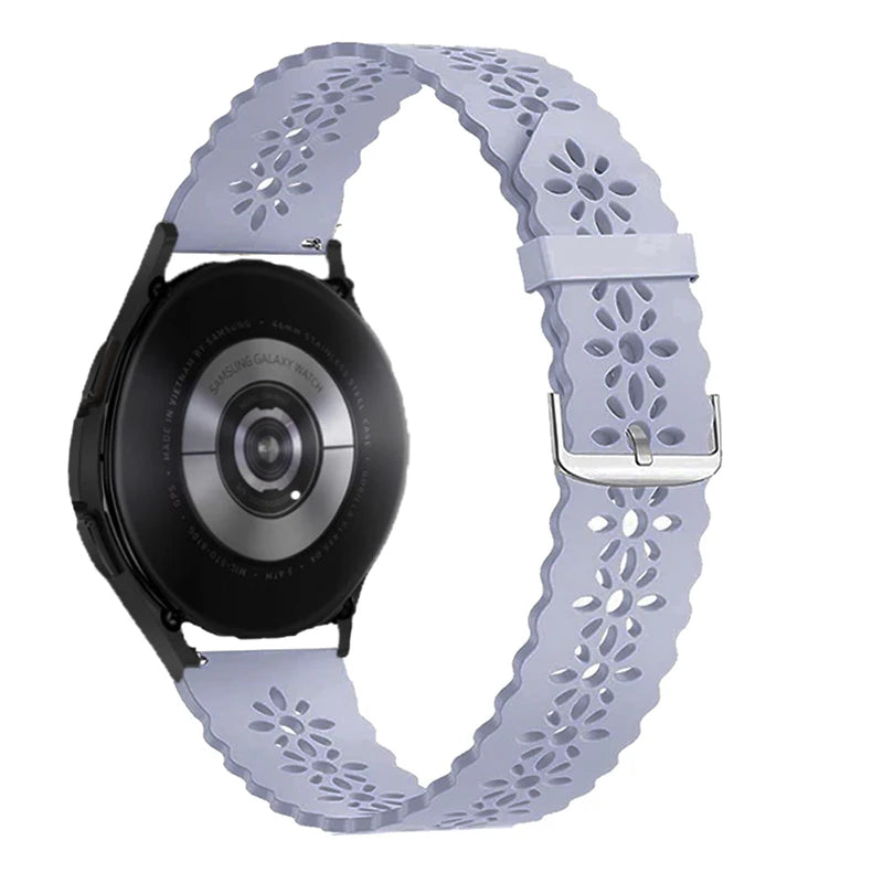Sport Lace band for samsung galaxy watch 4/5/5 pro/6 classic/Active 2 silicone 20mm 22mm strap women bracelet huawei gt 4-3-2-2e