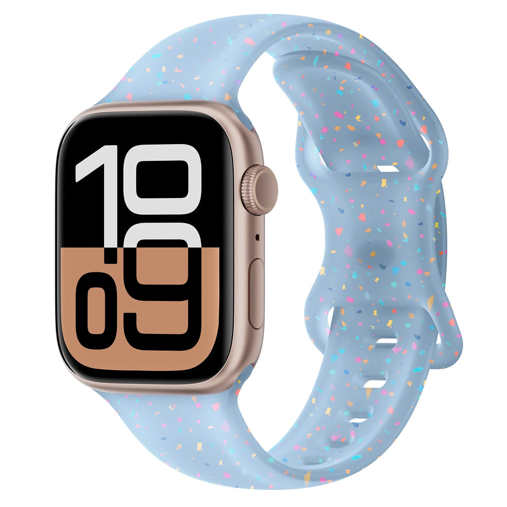 Silicone Strap for Apple watch band 40mm 41mm 45mm 44mm 46mm 49mm 42mm Breathable bracelet iwatch Series 11 10 9 8 SE 3 Ultra 2