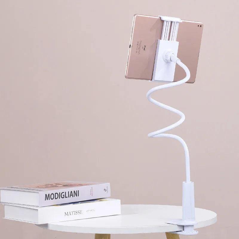 Tablet Holder Stand Bed Adjustable Flexible Arm Tablets Mount Clamp on Table For iPad Air Mini Or Other 4.7-10.5" Devices