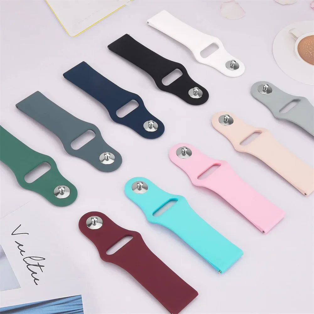 18/20/22mm Soft Silicone Strap For Gramin Forerunner 55 165 645 965 255/265 bracelet Accessories Wristband Garmin Venu 3S Correa