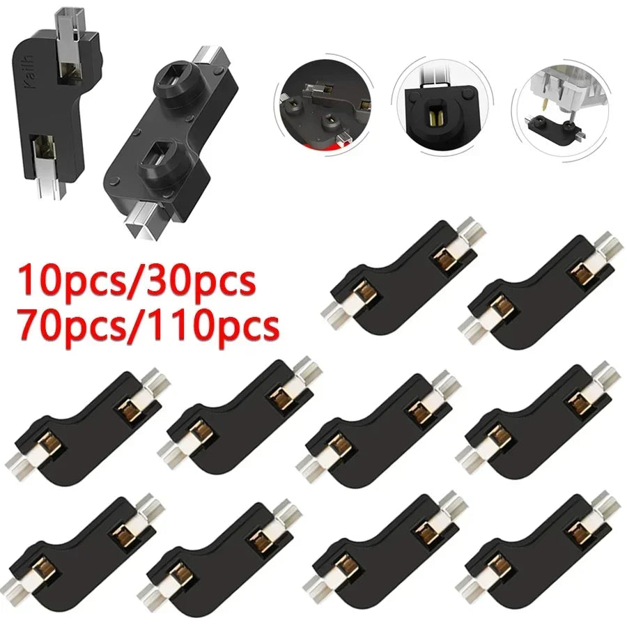 10/30/70/110pcs Kailh Hot Swapping PCB Socket Mechanical Keyboard Hot Swap Dock for Outemu Cherry MX Switches DIY Connector