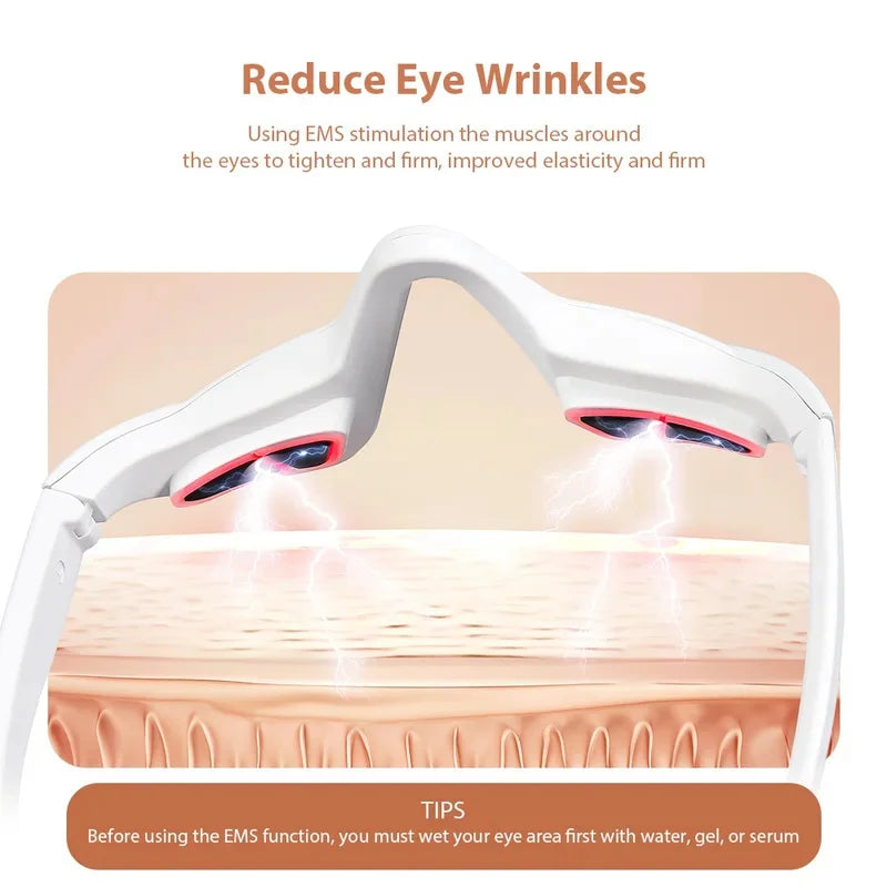 Foreverlily Eye Massager Relieves Eye Fatigue Eyes Massage Glasses Eye Fatigue Relief Massager Under-Eye Glasses Massager