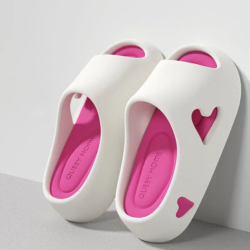 New arrival 6 cm platform EVA slipper women's light summer slides woman chunky home bath shoes girls garden clogs mute slippers