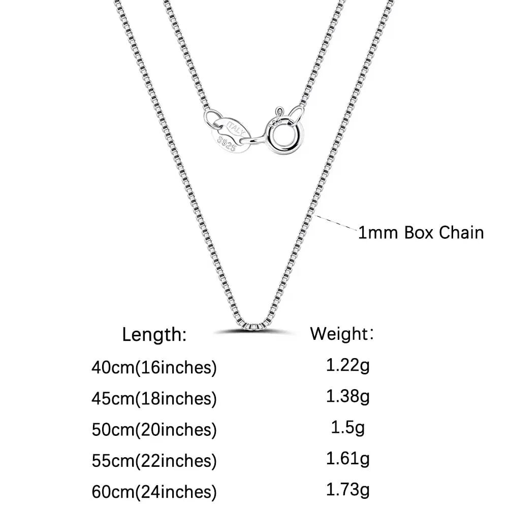 ORSA JEWELS 925 Sterling Silver Chain Necklaces Fashion Party for Men Women DIY Jewelry Simple High Quality 16-24 Inch Wholesale