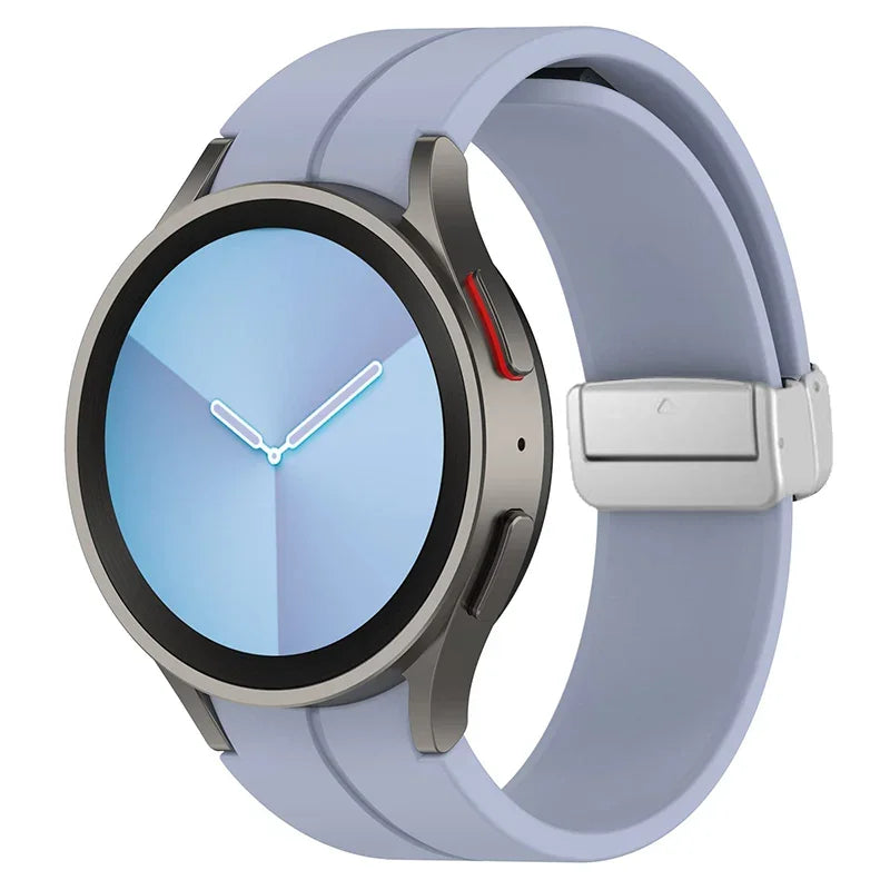 Original Silicone Band for Samsung Watch 7 6 5 4 Classic Strap 47mm 43mm 44mm 40mm Magnetic Buckle For Galaxy Watch 5 Pro 45mm