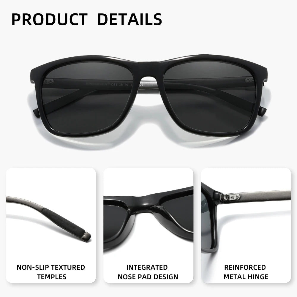KINGSEVEN Sunglasses Polarized Retro Eyewear For Men Women Driving Glasses Anti-Glare Lens UV 400 Protection