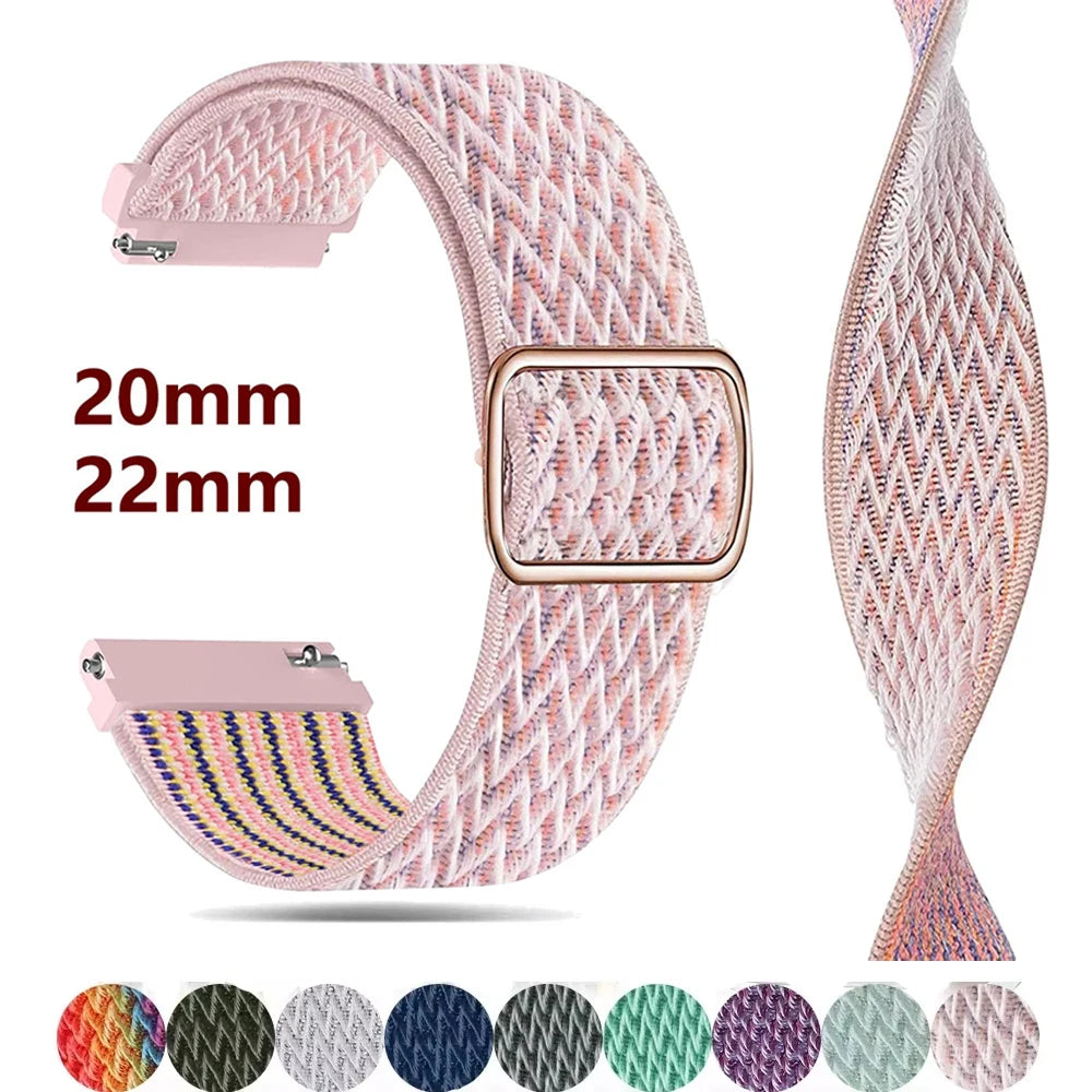 Nylon band For Amazfit GTS 4/2/2e/3/GTS2 Mini/GTR/4/3/Pro/GTR2/stratos Bracelet correa Amazfit bip 6 5 3 20mm/22mm Watch straps