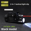 Model Upgrade LED Flashlight Red Laser 2-in-1 Accessory Adjustable Red Beam Universal 20mm Rail Mount Button Battery Powered