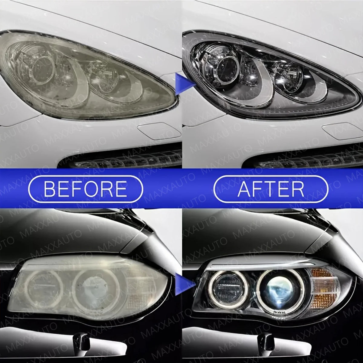 Car Headlight Restoration Polishing - Headlamp Scratch Remover Repair Cleaner Paste Remove Oxidation Headlight Polish Spray