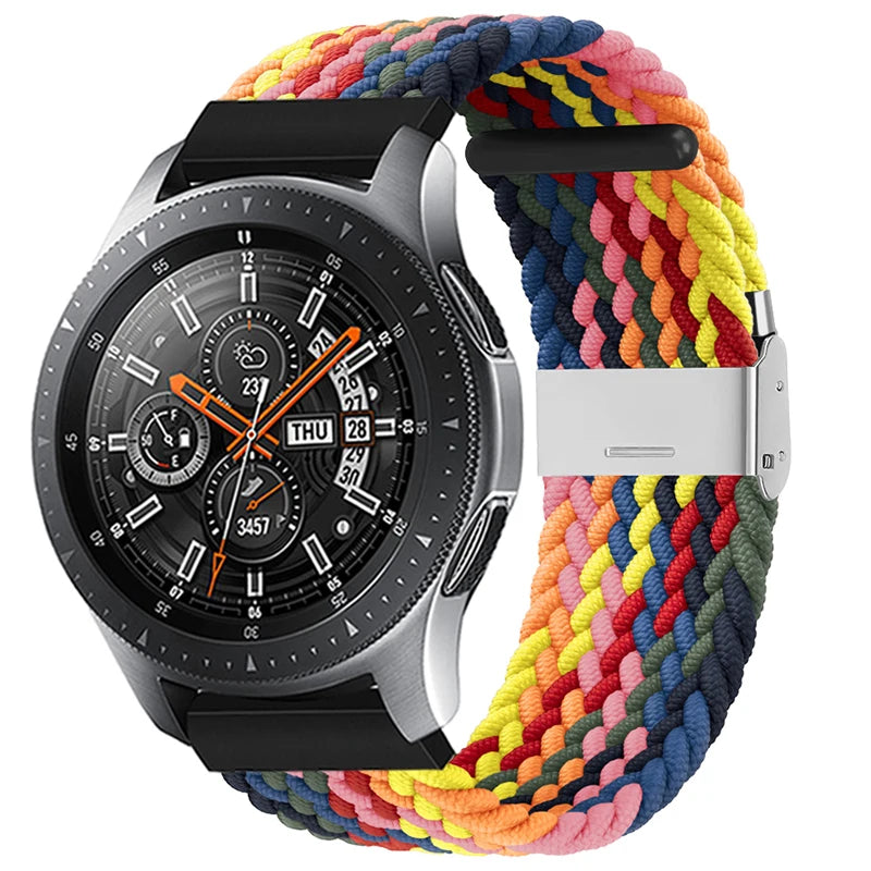 20mm 22mm Nylon strap for Samsung Galaxy Watch 3 42mm 46mm Gear S3 Active 2 Watch Adjustable Bracelet For Amazfit Huawei Correas