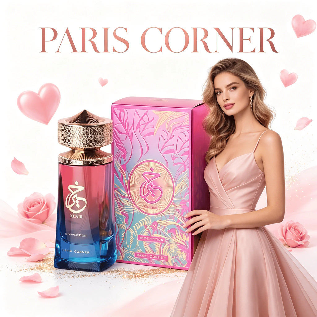 Khair Confection Paris Corner Eau De Parfum 3.4 Oz - Sweet Candy Scent for Men & Women with Elegant Packaging Ideal Holiday Gift Deodorant