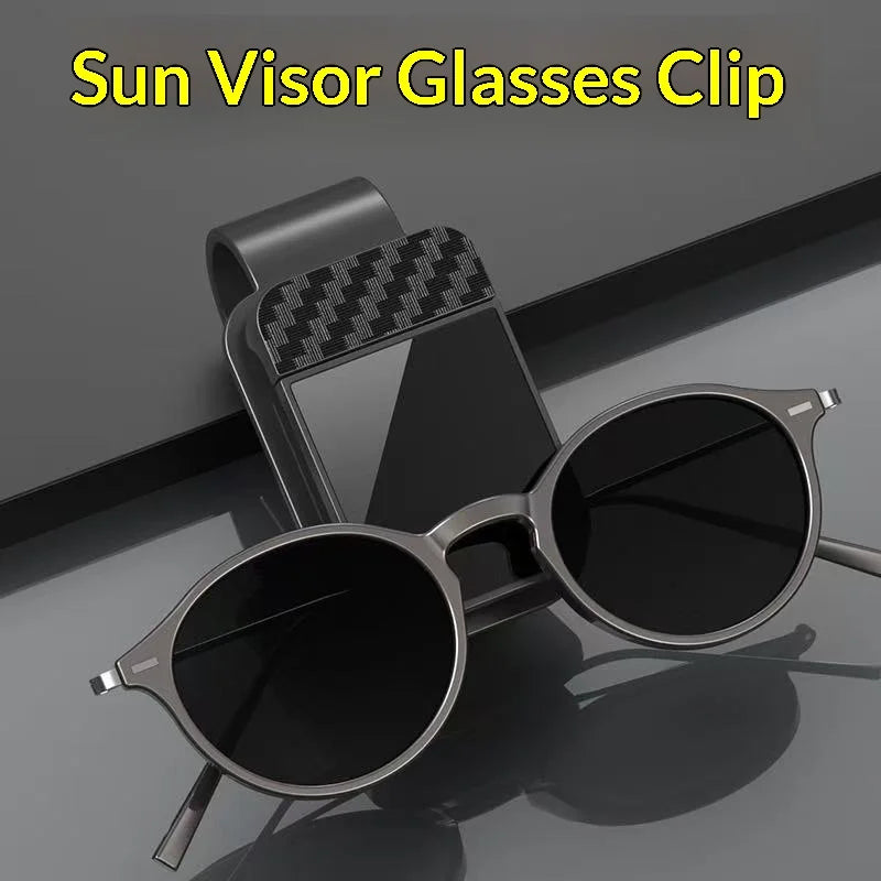 Car-mounted Glasses Car Sunshade Holder Eye Frame for Magnetic Attachment Sunglasses Sun Glasses Storage Clip  Car Accessories