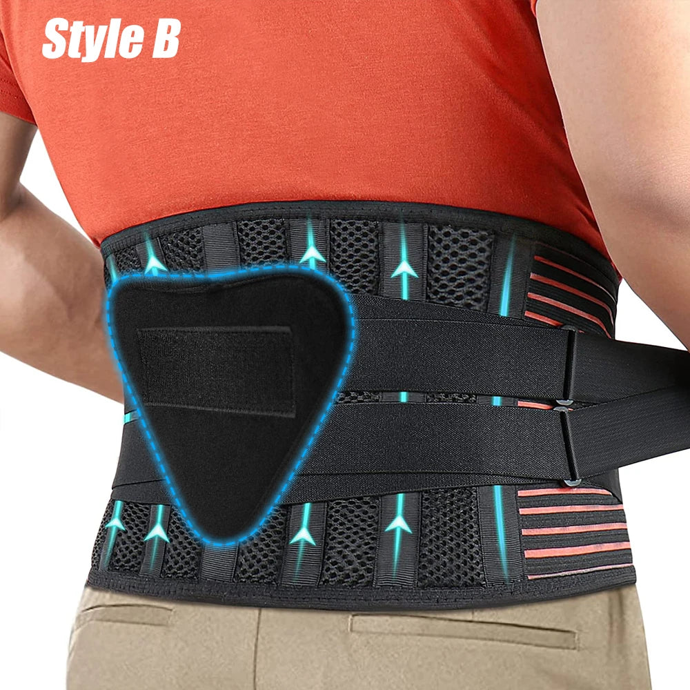 Back Support Belt for Back Pain Relief with Lumbar Pad, Lower Back Brace for Men Women, Anti-skid Lumbar Support for Sciatica