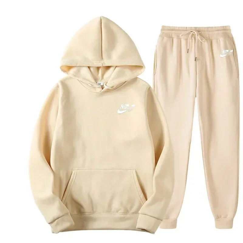 2025 Spring Autumn Men Casual Two Piece Sets Sweatshirts Men Women Street Los Fashion Printed Sports Suit