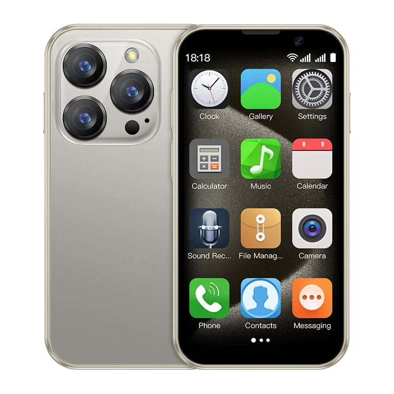SOYES XS18 Pro Mini Smart Phone Android 8.1 Face ID 2GB RAM 16GB ROM Facial Recognition 3.0" Screen Dual SIM 3G Small Phone