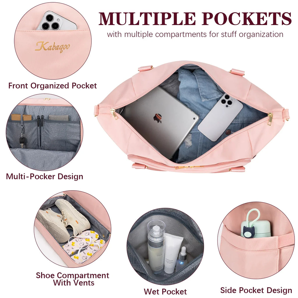 Waterproof Travel Luggage Bag Large Capacity Dry Wet Separation Sports Bag with USB Charging Port Gym Yoga Handbag for Traveling