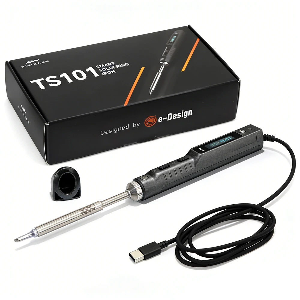 Original MINIWARE TS101 Soldering Iron Portable Adjustable Temperature Digital Solder Station Tip TS-BC2 PD3.1 90W TS100 Upgrade