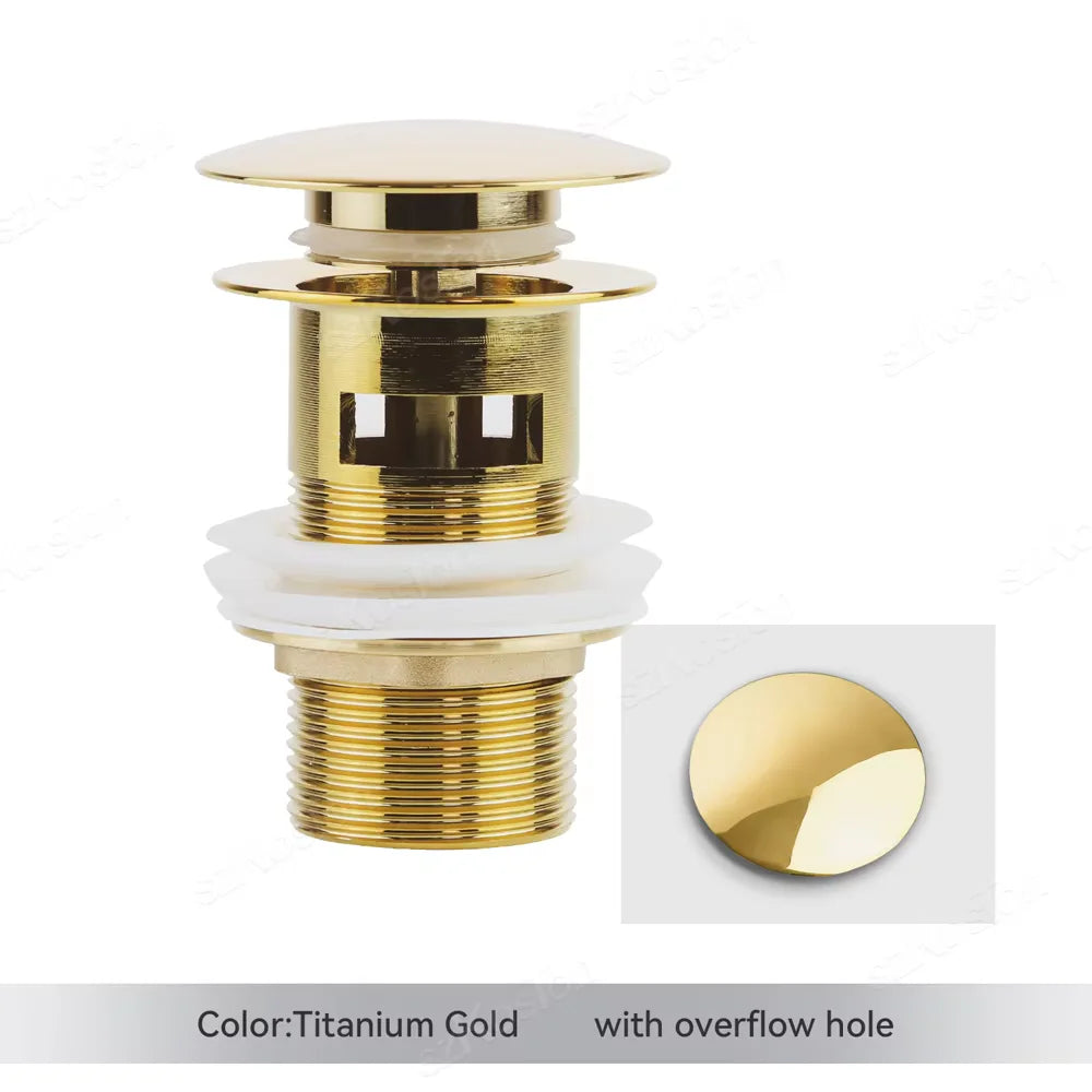 Bathroom Basin Sink Pop Up Drain Waste Stopper Bathroom Faucet Accessories