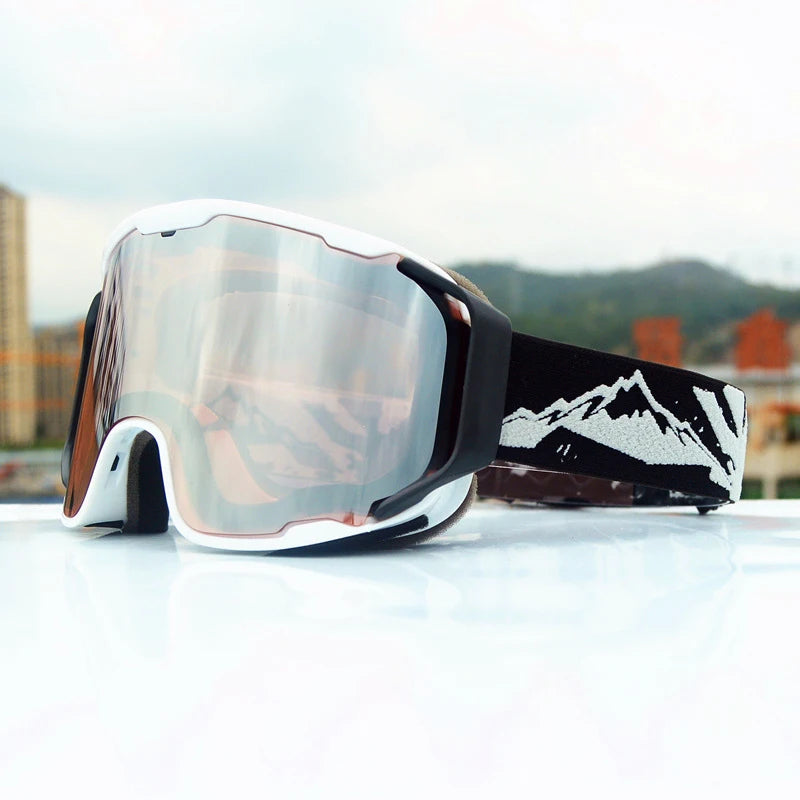 JSJM New Ski Goggles Men Women Double Layer Anti-Fog Big Ski Glasses Winter Outdoor Windproof Protection Ski Goggles Snowboard