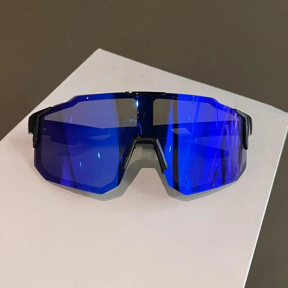 Cycling Sunglasses Large Frame UV400 Shades UV Protection Outdoor Sports Windproof Anti-Ultraviolet Hiking Climbing Goggles