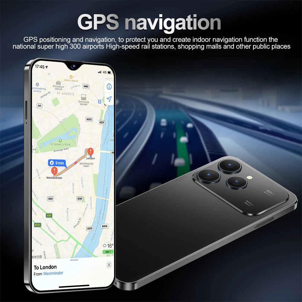 2026 NEW For i17 Pro Max Smartphone Original 7.0HD Cellphones 5G Dual Card Mobile Phones 8000mAh Android 15 Unlocked Cell Phone