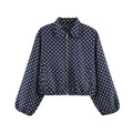 SLTNX Women's Bomber Jacket Zip Puffed Varsity Jackets for Women Cropped Demi-season Jacket for Women Coats New Outerwears