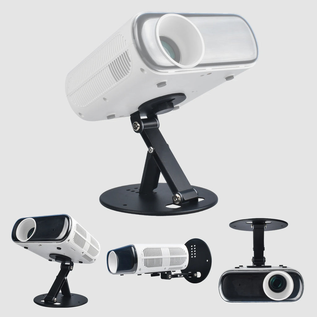 Desktop Projector Mount 180° Adjustable 3-in-1 Mounting Options Universal 1/4" Screw Sturdy Portable Max Load-Bearing 11 Pounds