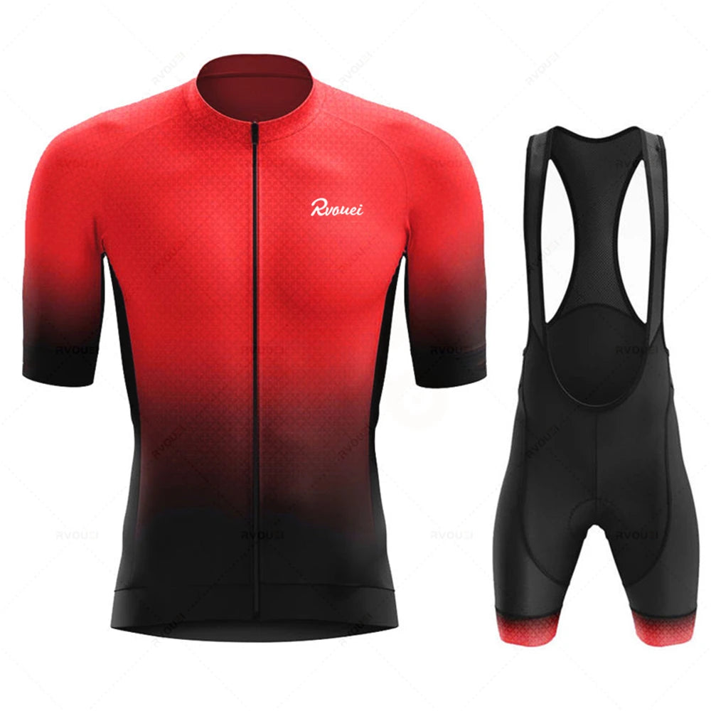 Cycling Jersey 2026 Pro Team Rvouei Men Bicicleta Set Racing Bicycle Clothing Suit Breathable Mountain Bike Clothes Sportwears