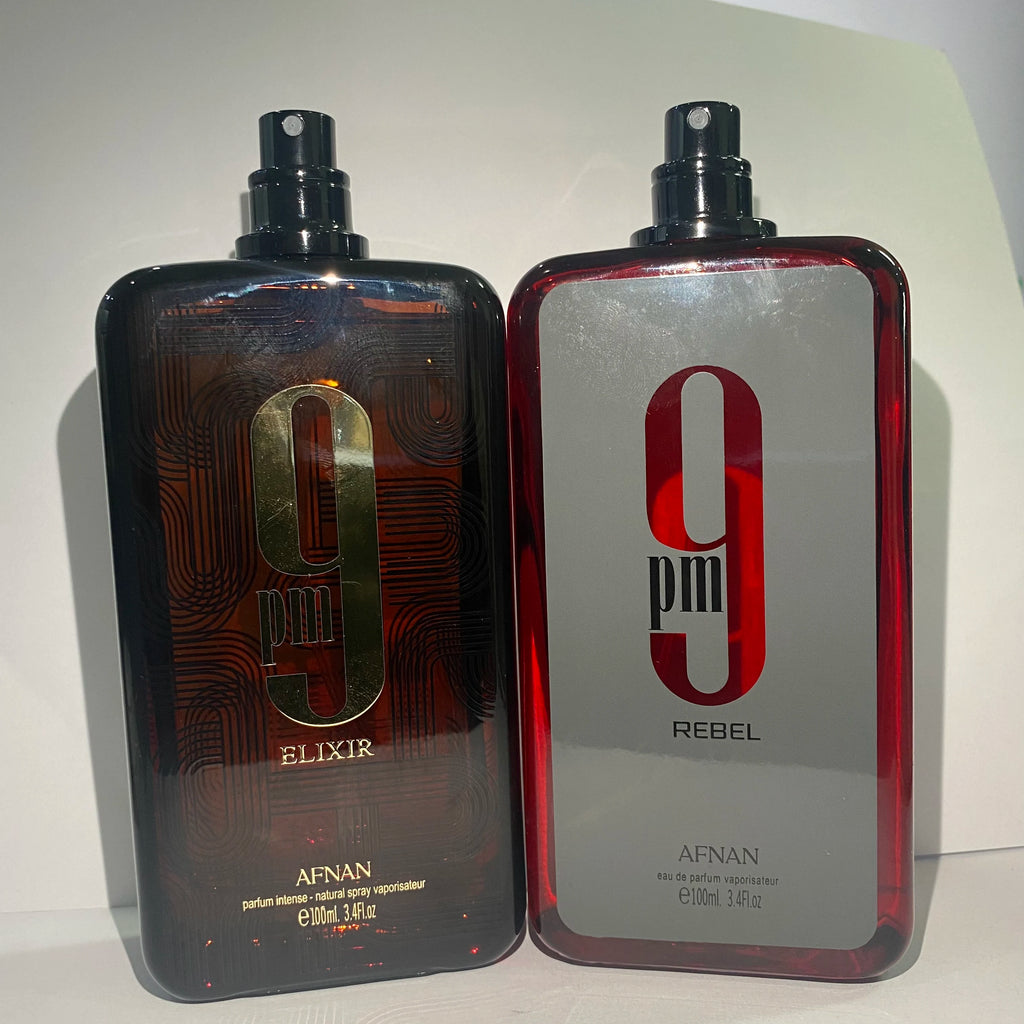 Afnan 9PM Rebel & Elixir Set 100ml Spicy Woody Men's Perfume Gift for Evening Social Occasions
