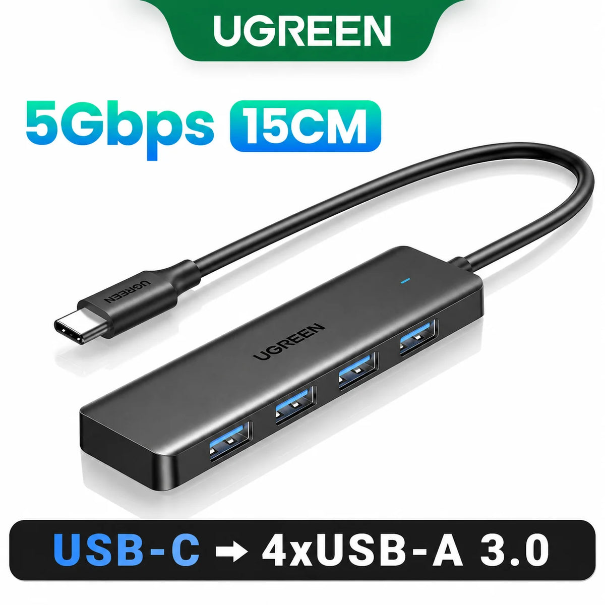UGREEN USB 3.0 Hub 4 Ports  USB HUB Slim for Mouse Keyboard Compatible with MacBook Pro Air Laptop Desktop PC Xbox PS5 Splitter