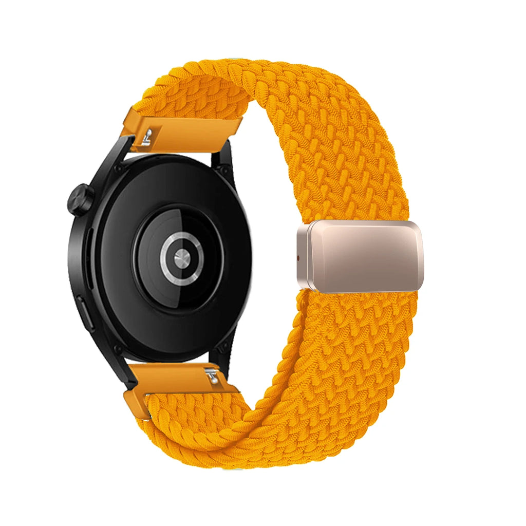 18/20/22 Braided Loop for Garmin Venu/3/3s/Forerunner 265S/265/645 Band Elastic Wristband Magnetic Buckle for Garmin VivoMove3