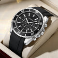 CADVAN Fashion Business Sports Men's Watch with Durable Silicone Strap, Calendar Display, Comes with Gift Box Shipping