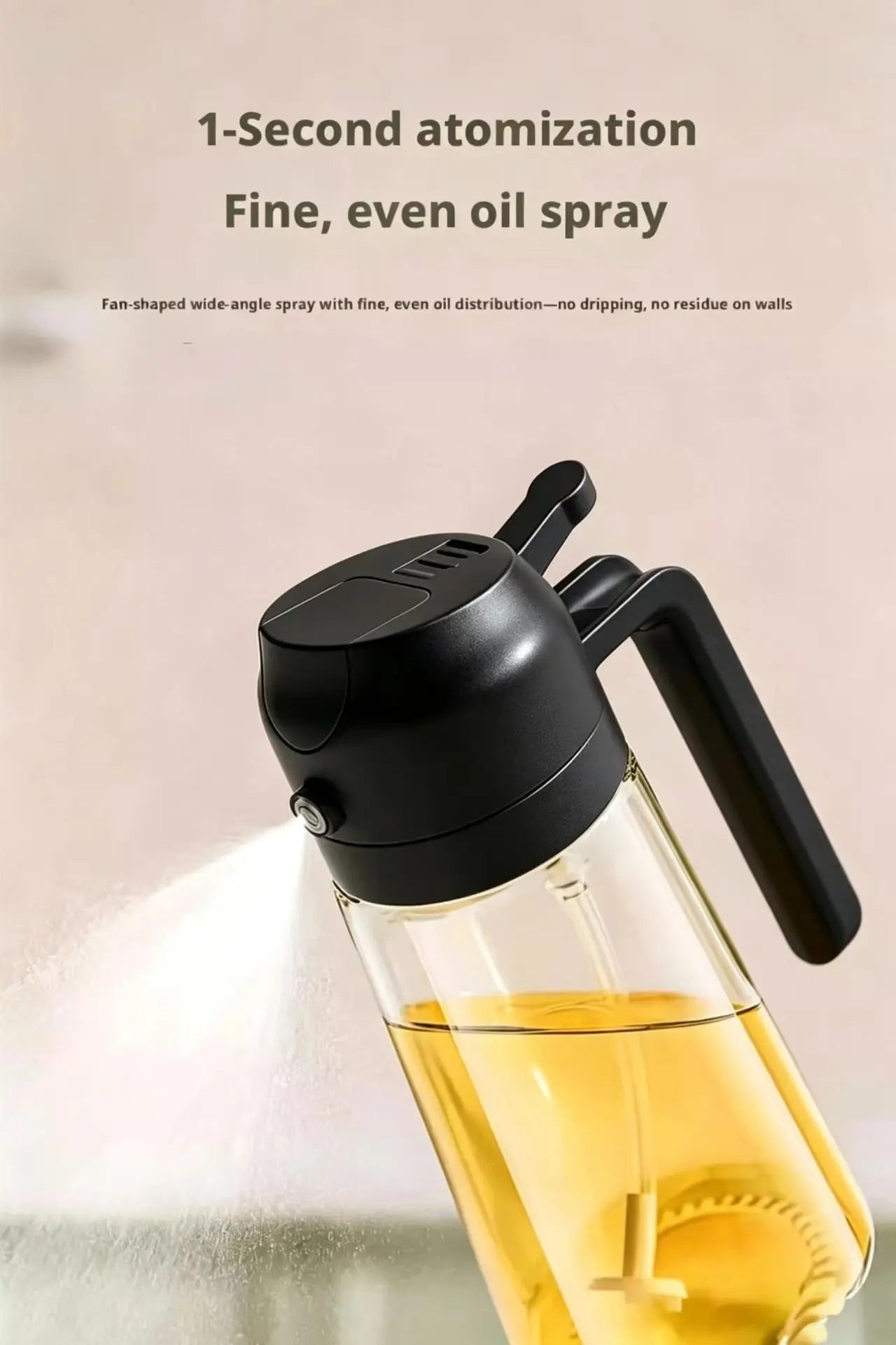 Commercial Grade Glass Spray Oil Pot for Catering Household Seasoning Oil Bottle for Baking Homestyle Cooking Sprayer