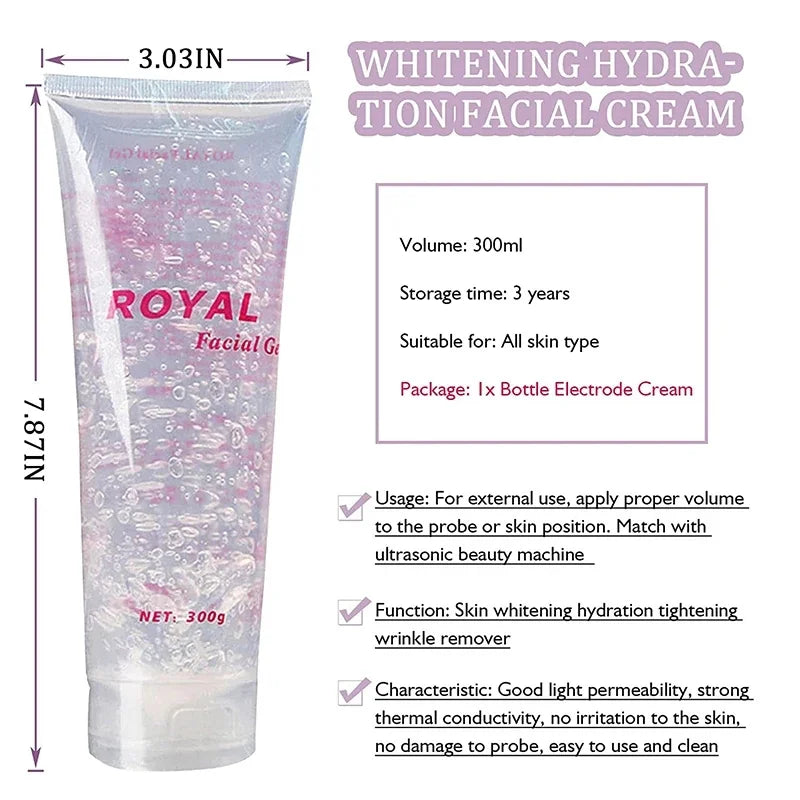 300ml Freezing Cool Gel Hair Removal Cream for Full Body Laser Hair Removal Equipment Skin Care Body Slimming Cream Women Men